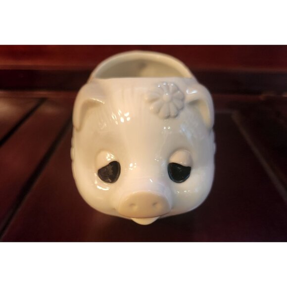 Ardco Fine Quality Ceramic Pig Planter With Floral Design Made In Japan - Picture 1 of 8